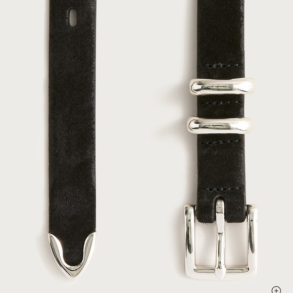 J crew Thin suede belt 100% leather NWT - Picture 2 of 3